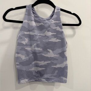 Athleta Gray Camouflage Tank Top
